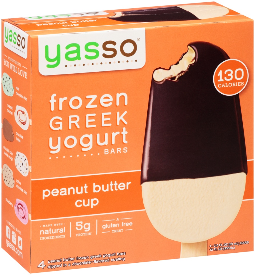 slide 1 of 1, Yasso Frozen Yogurt Bars 4 ea, 4 ct