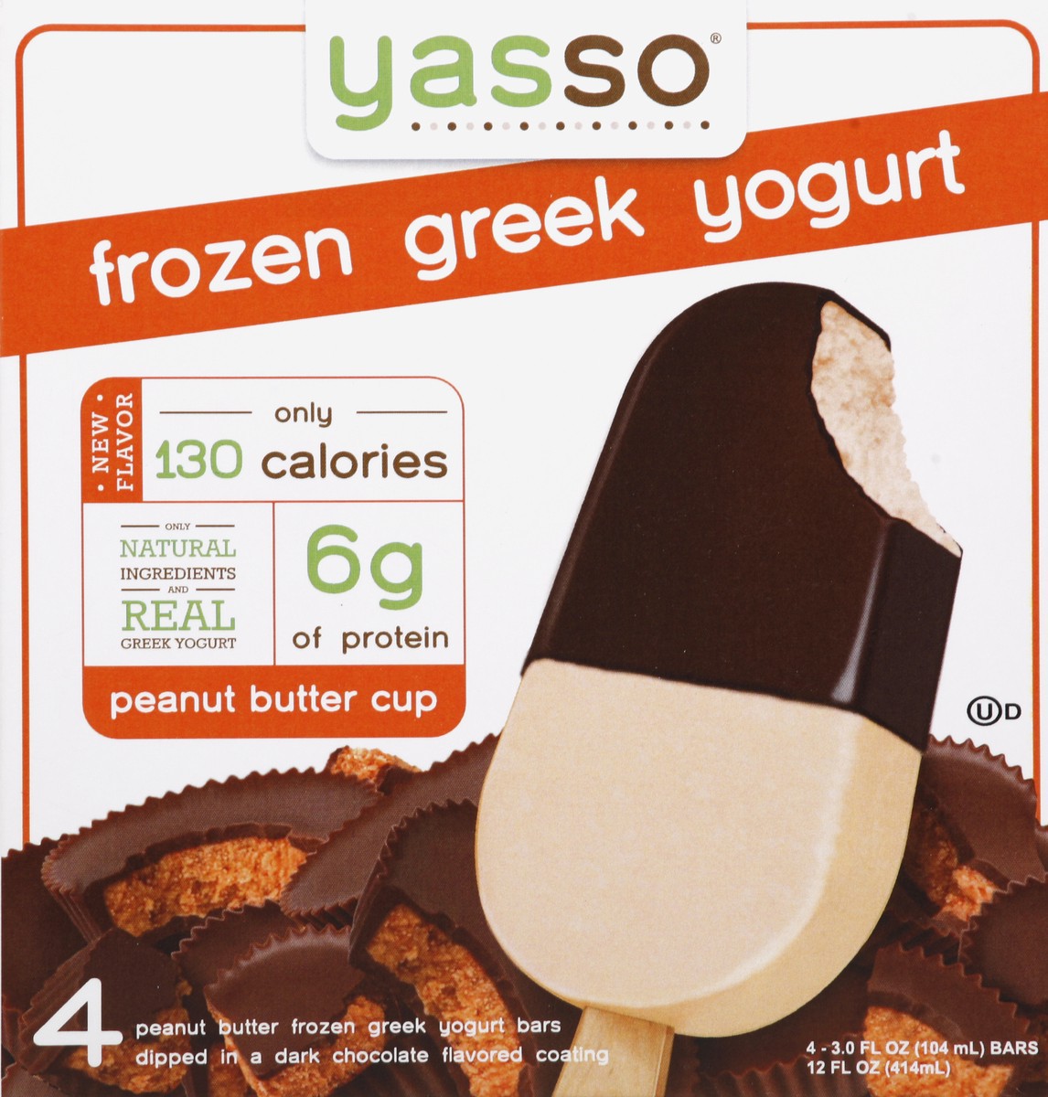 slide 1 of 4, Yasso Frozen Yogurt Bars 4 ea, 4 ct