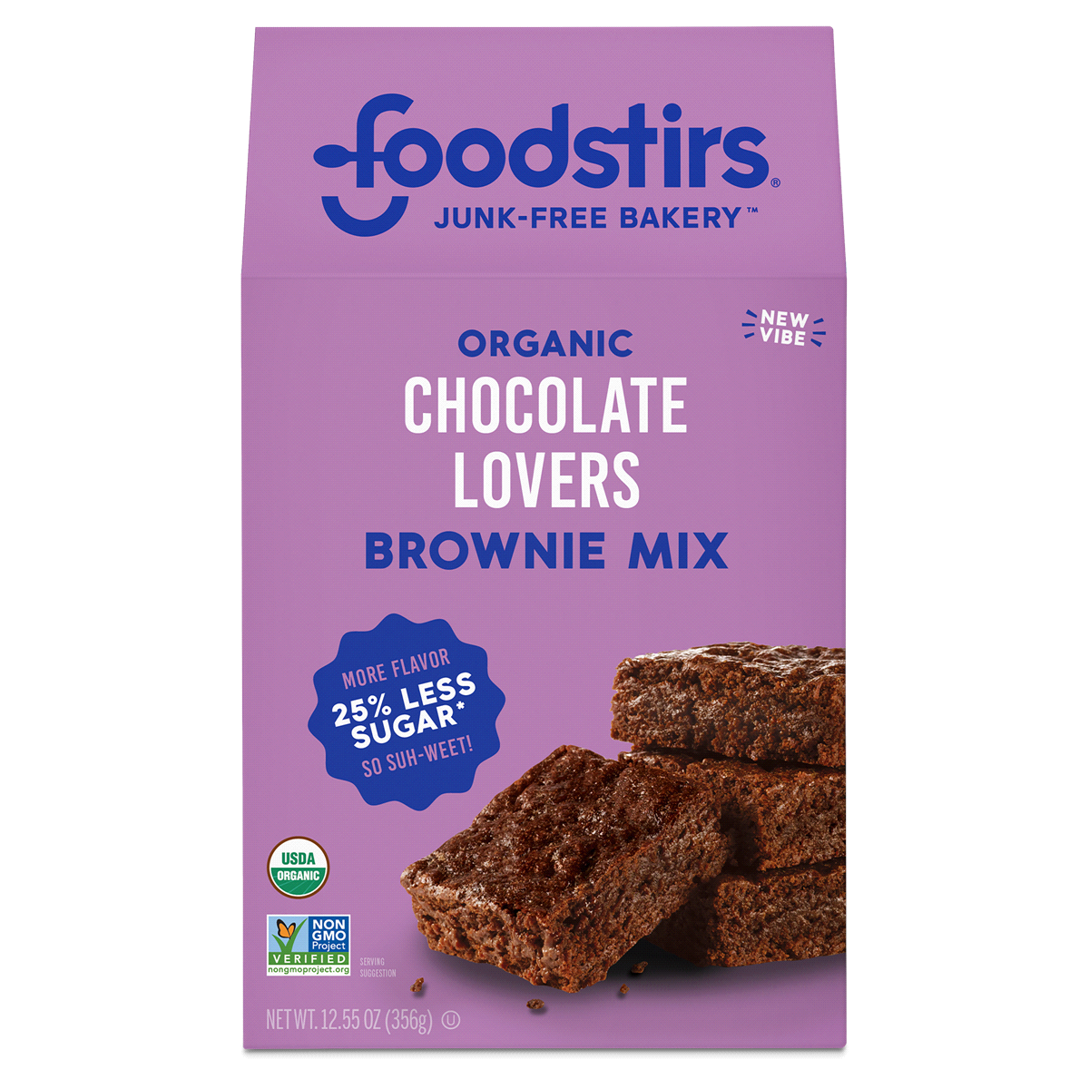 slide 1 of 2, Foodstirs Modern Baking Organic Chocolate Lovers Brownie Mix, 13 oz
