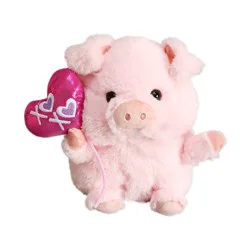 Holiday Home Pig with Balloon Plush