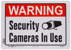 Hillman Security Camera Sign