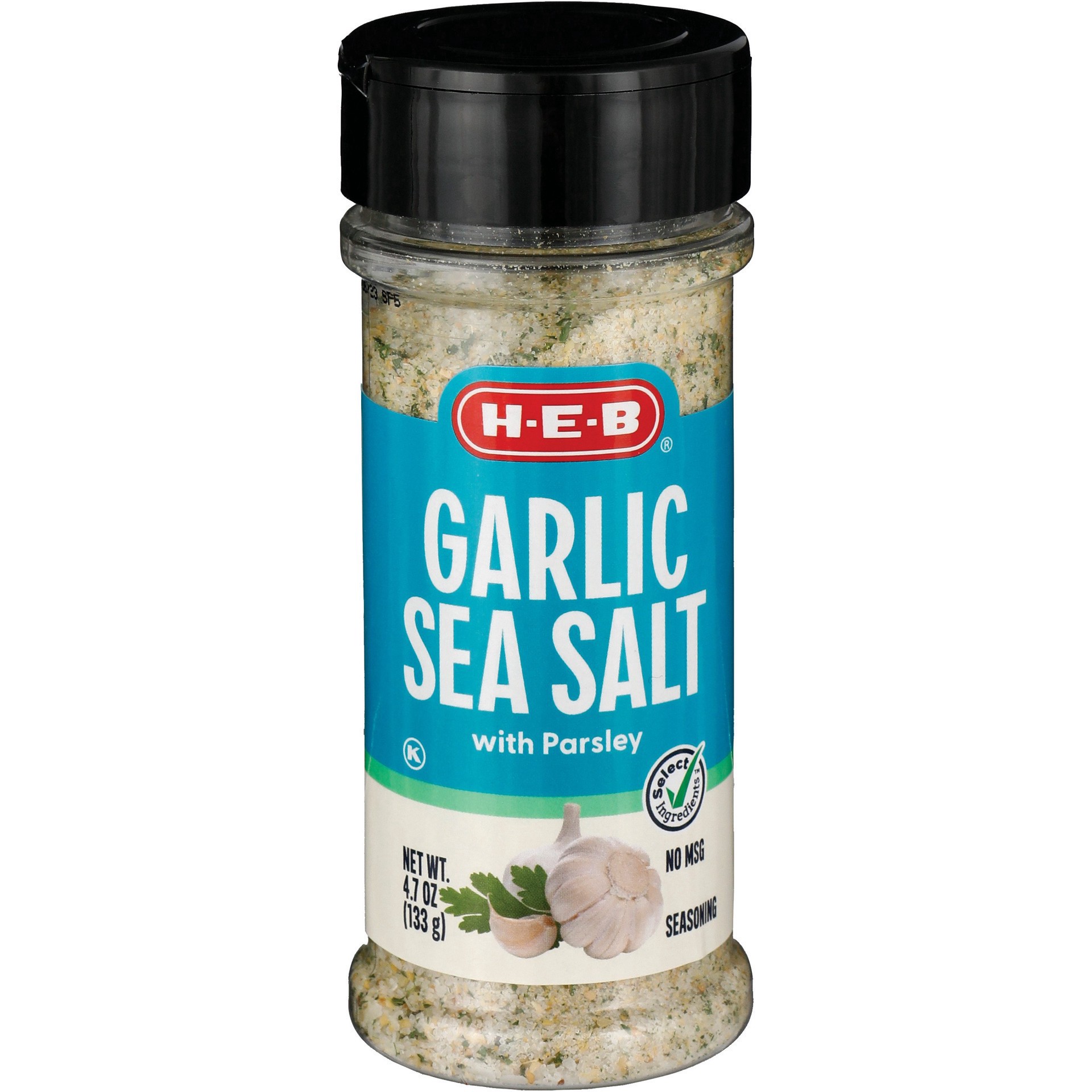slide 1 of 1, H-E-B Garlic, Sea Salt & Parsley Seasoning Blend, 4.7 oz