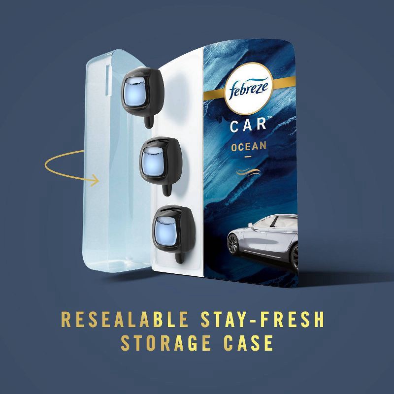 slide 4 of 6, Febreze Car Rainforest 0.14 Ounces, 0.1 oz