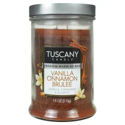 Tuscany Candle Vanilla Cinnamon Brulee Candle 18 oz