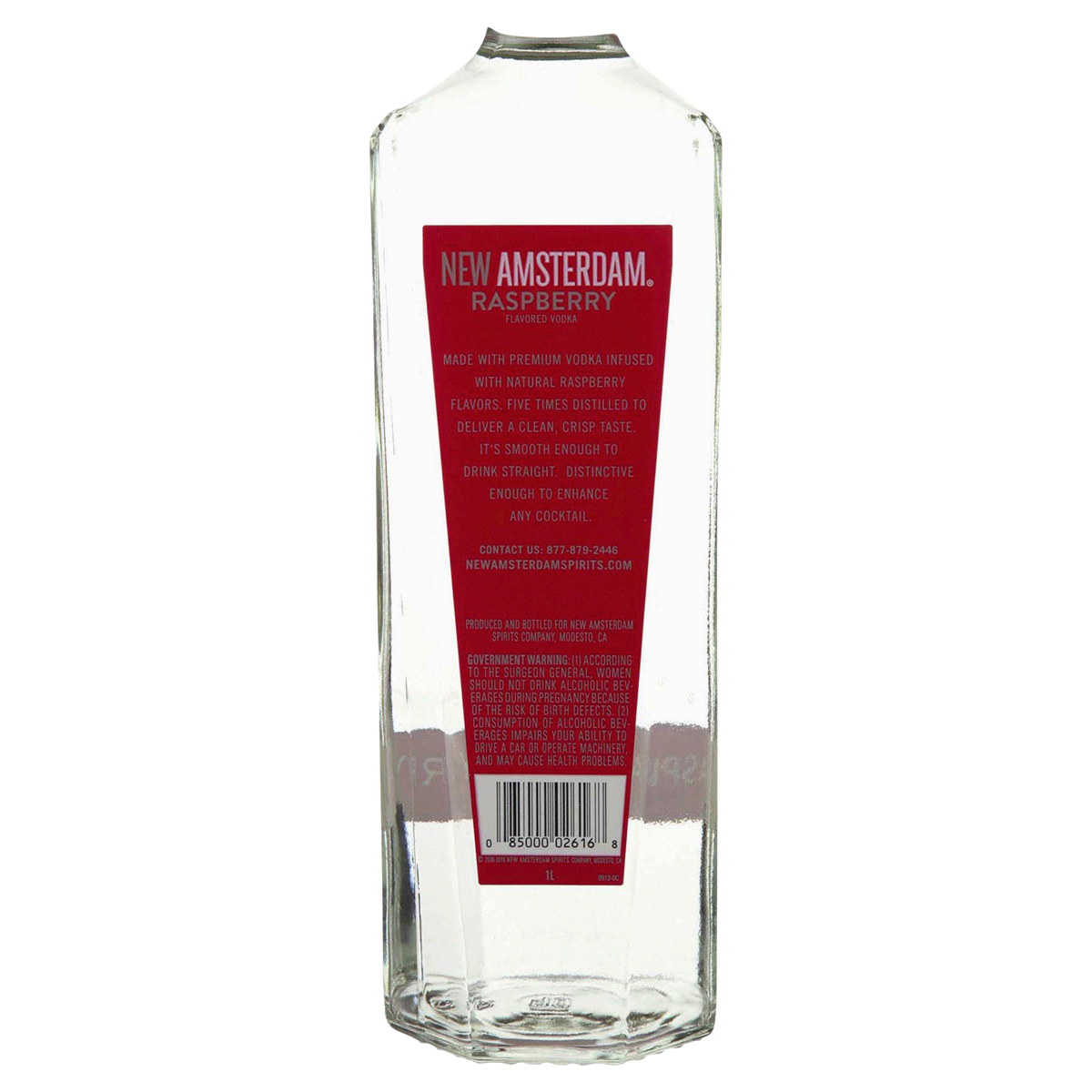 slide 4 of 5, New Amsterdam Vodka Raspberry, 1LT, 1 liter