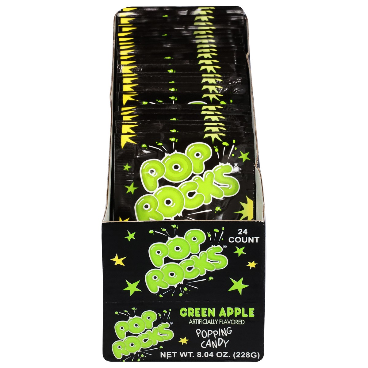 slide 2 of 13, Pop Rocks Green Apple Popping Candy 24 ea, 24 ct