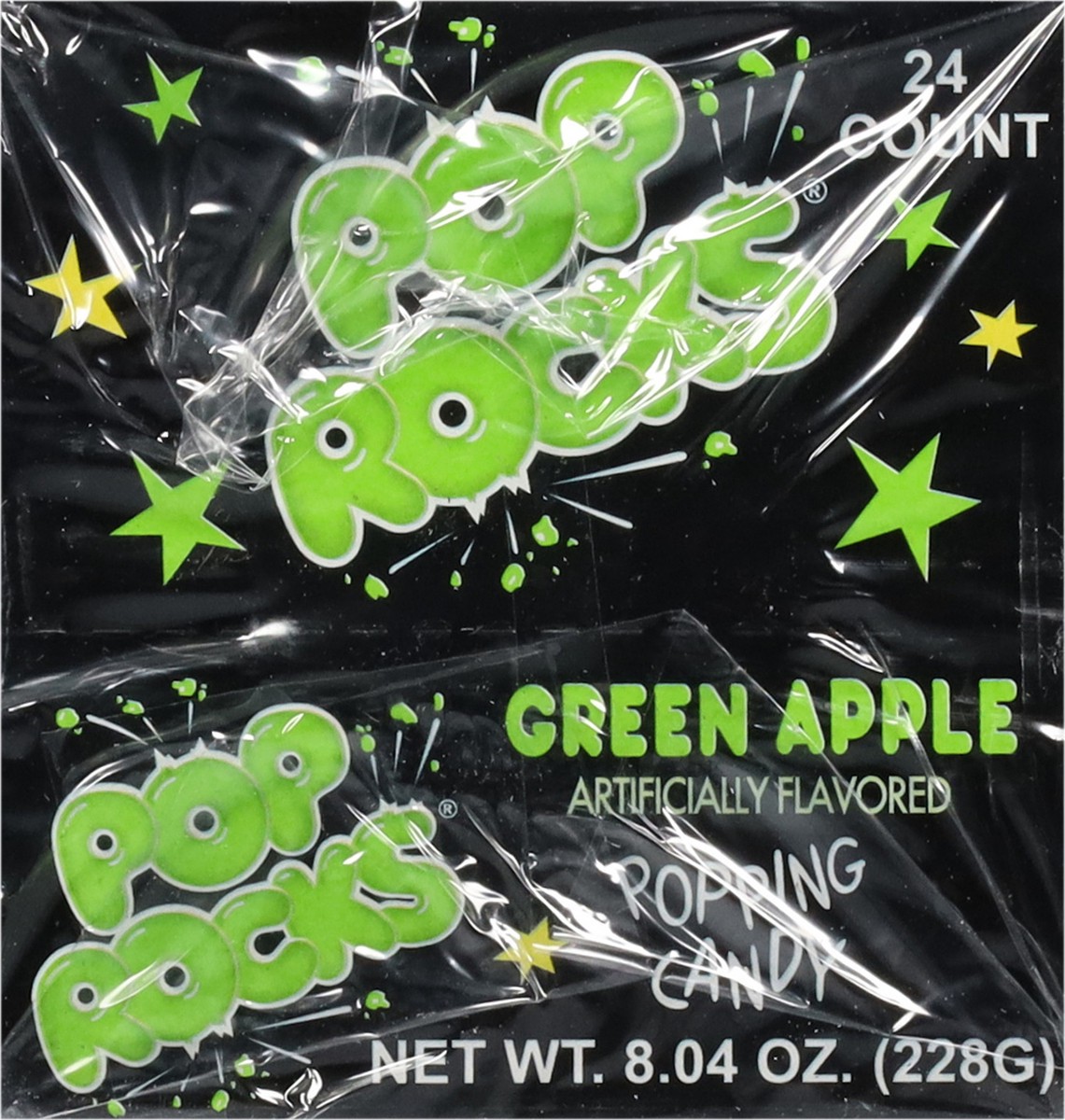 slide 7 of 13, Pop Rocks Green Apple Popping Candy 24 ea, 24 ct