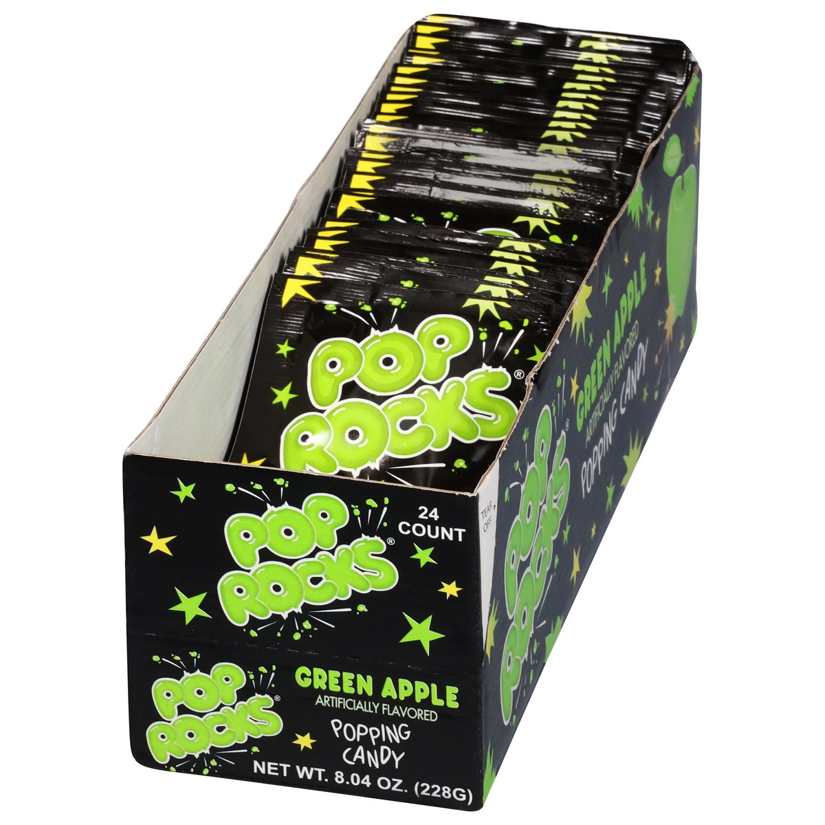 slide 11 of 13, Pop Rocks Green Apple Popping Candy 24 ea, 24 ct