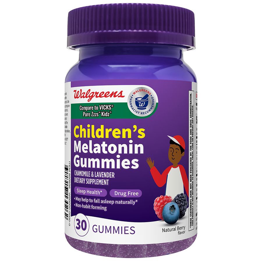 slide 1 of 1, Walgreens Children's Melatonin Gummies 1 mg, 30 ct