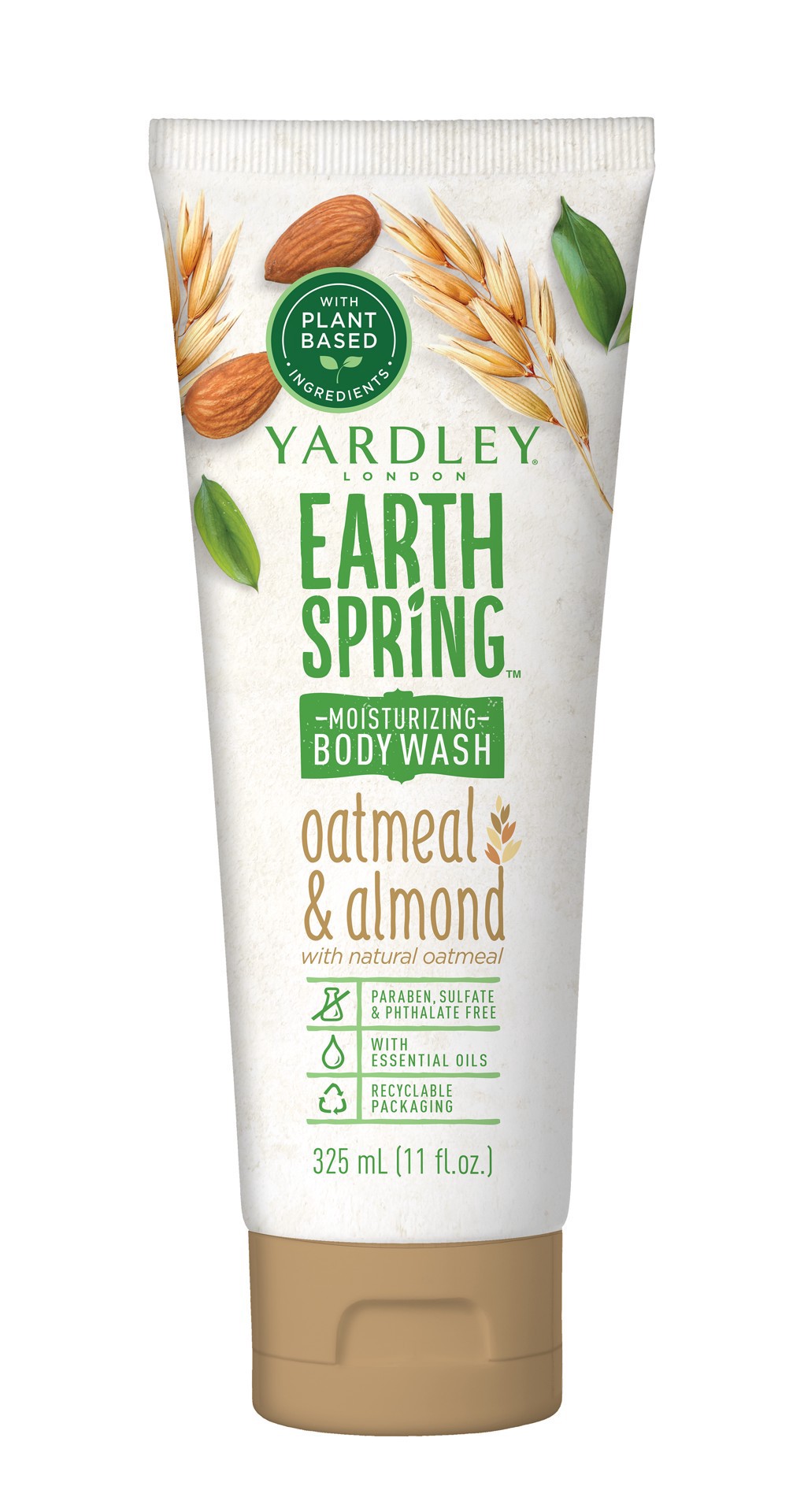 slide 1 of 2, Yardley London Earth Spring Body Wash, Oatmeal & Almond With Natural Oatmeal, 11 oz