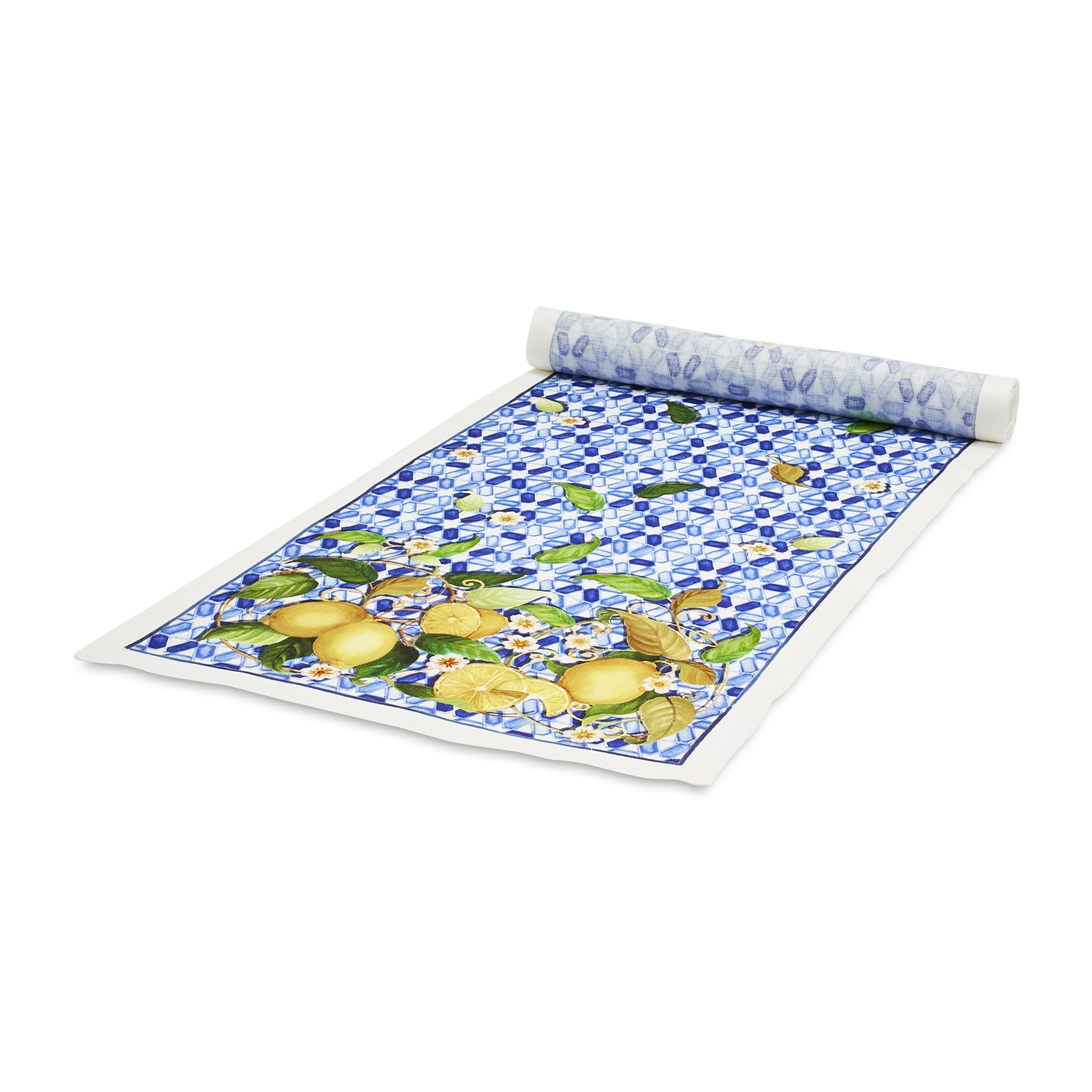 slide 1 of 1, Sur La Table Castello Citrus Table Runner, 90 in x 18 in