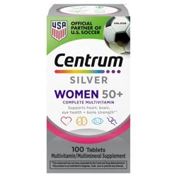 Centrum Silver Multivitamin for Women, Multivitamin/Multimineral Supplement - 100 Count