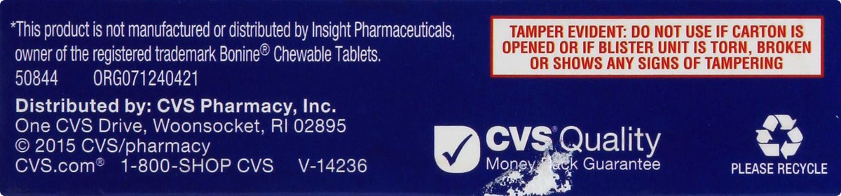 slide 10 of 11, CVS Health Motion Sickness Relief Chewable Tablets, Raspberry, 16 Ct, 16 ct