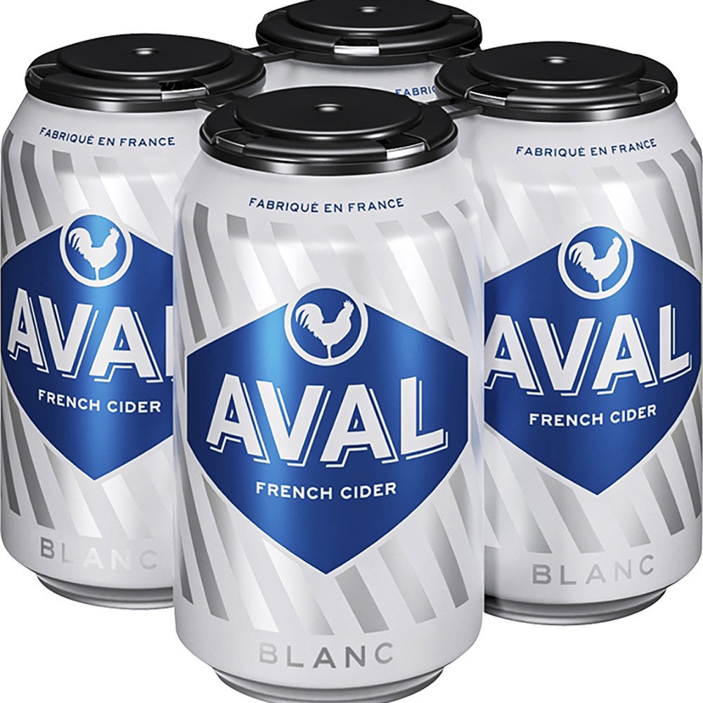 slide 1 of 1, Aval Blanc Cider 4Pk Can 12Oz, 4 ct; 11 oz