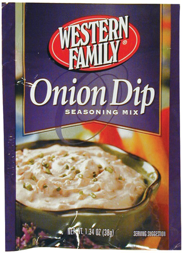 slide 1 of 1, Western Family Onion Dip Seasoning Mix, 1.34 oz