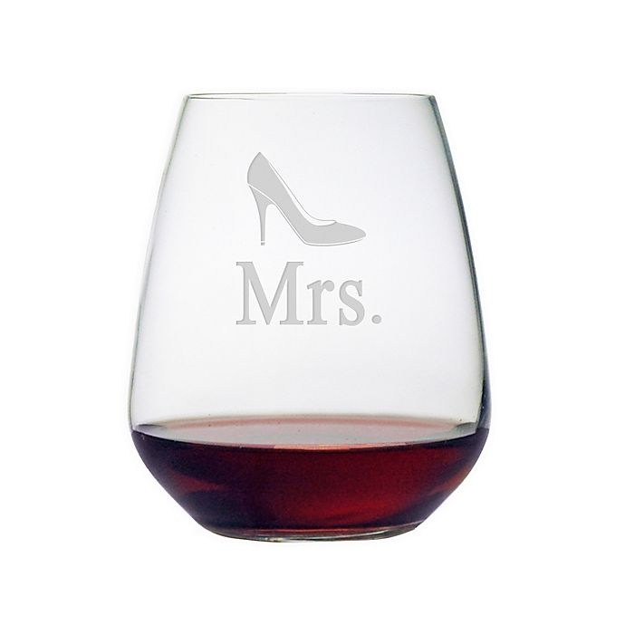 slide 1 of 1, Susquehanna Glass Mrs. High Heel'' Stemless Wine Glass'', 1 ct