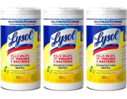 Lysol Disinfectant Wipes, Multi-Surface Antibacterial Cleaning Wipes, For Disinfecting and Cleaning, Lemon and Lime Blossom, 240 Count (Pack of 3)