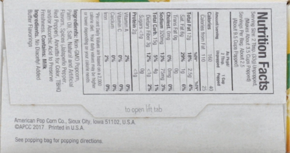 slide 2 of 5, Jolly Time Microwave Popcorn 3 ea, 3 ct; 3 oz