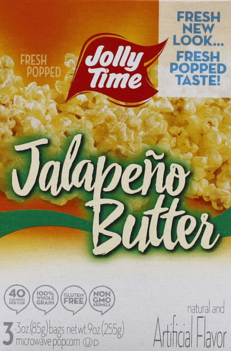 slide 4 of 5, Jolly Time Microwave Popcorn 3 ea, 3 ct; 3 oz