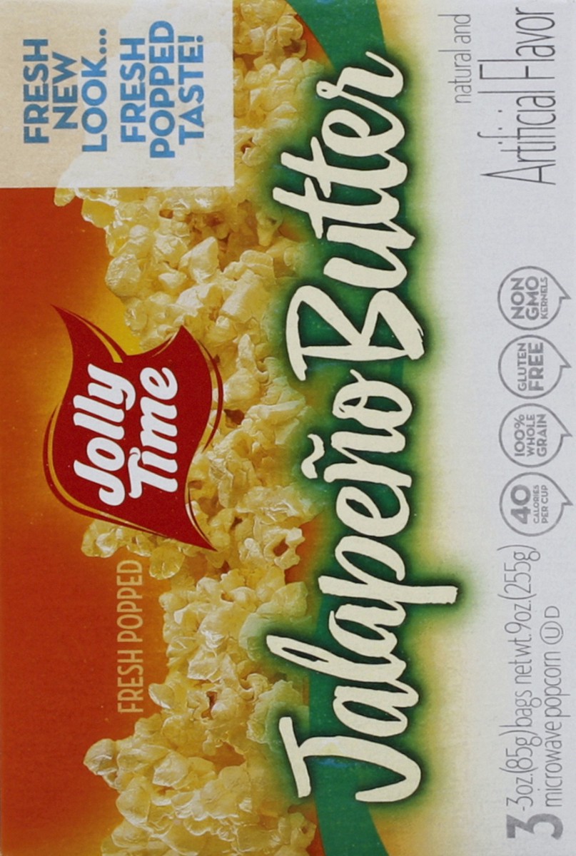 slide 5 of 5, Jolly Time Microwave Popcorn 3 ea, 3 ct; 3 oz