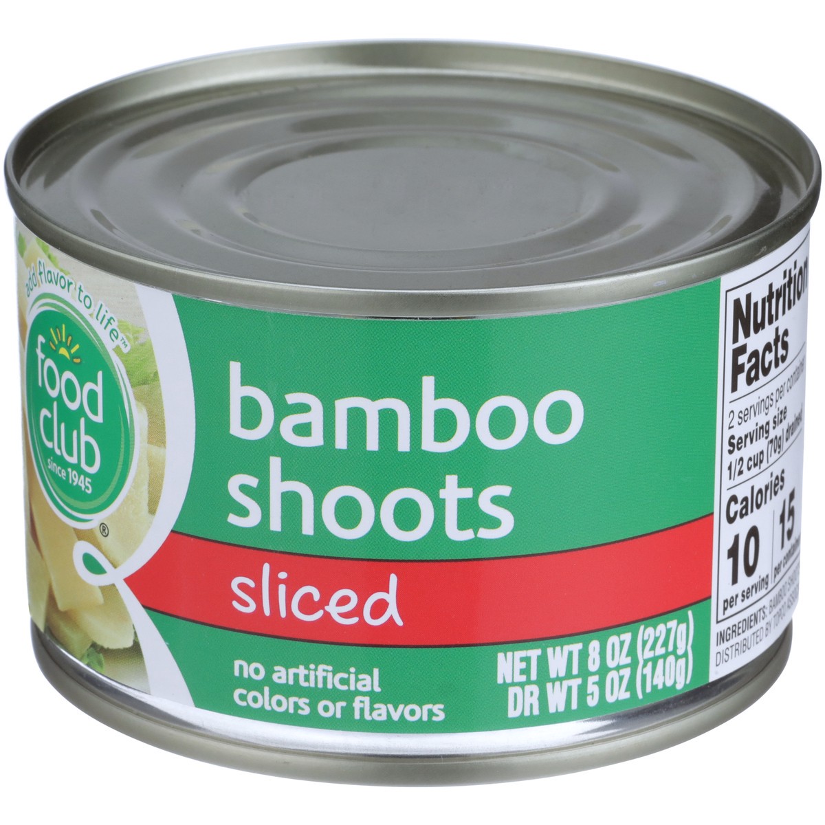 slide 6 of 9, Food Club Sliced Bamboo Shoots, 8 oz