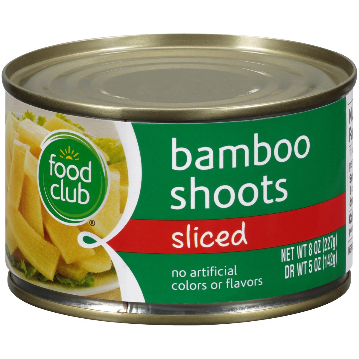 slide 1 of 9, Food Club Sliced Bamboo Shoots, 8 oz