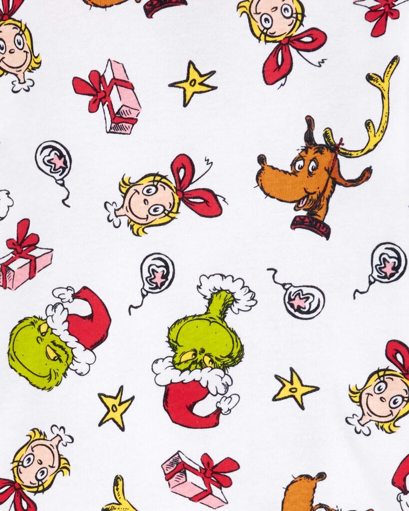 slide 2 of 2, Carter's Toddler 2-Piece Christmas Grinch 100% Snug Fit Cotton Pajamas Red/Green 3T, 1 ct