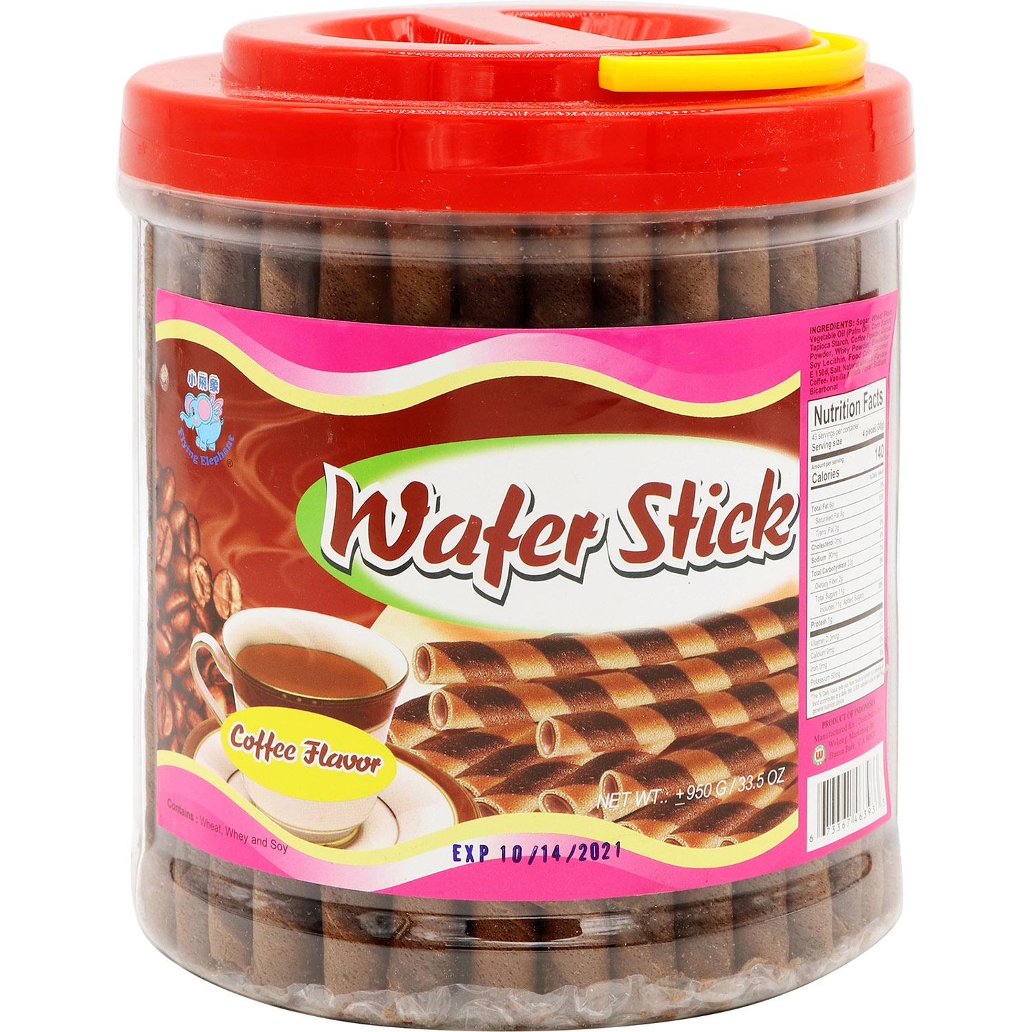 slide 1 of 1, Flying Elephant F/Elephant Wafer Stick Coffee - 33.5 oz, 33.5 oz