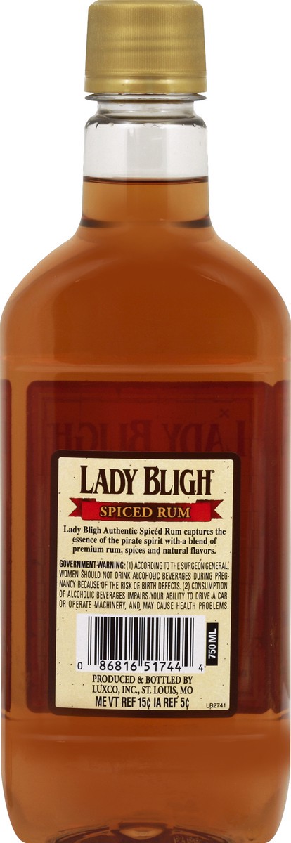 slide 6 of 6, Lady Bligh Spiced Rum, 750 ml