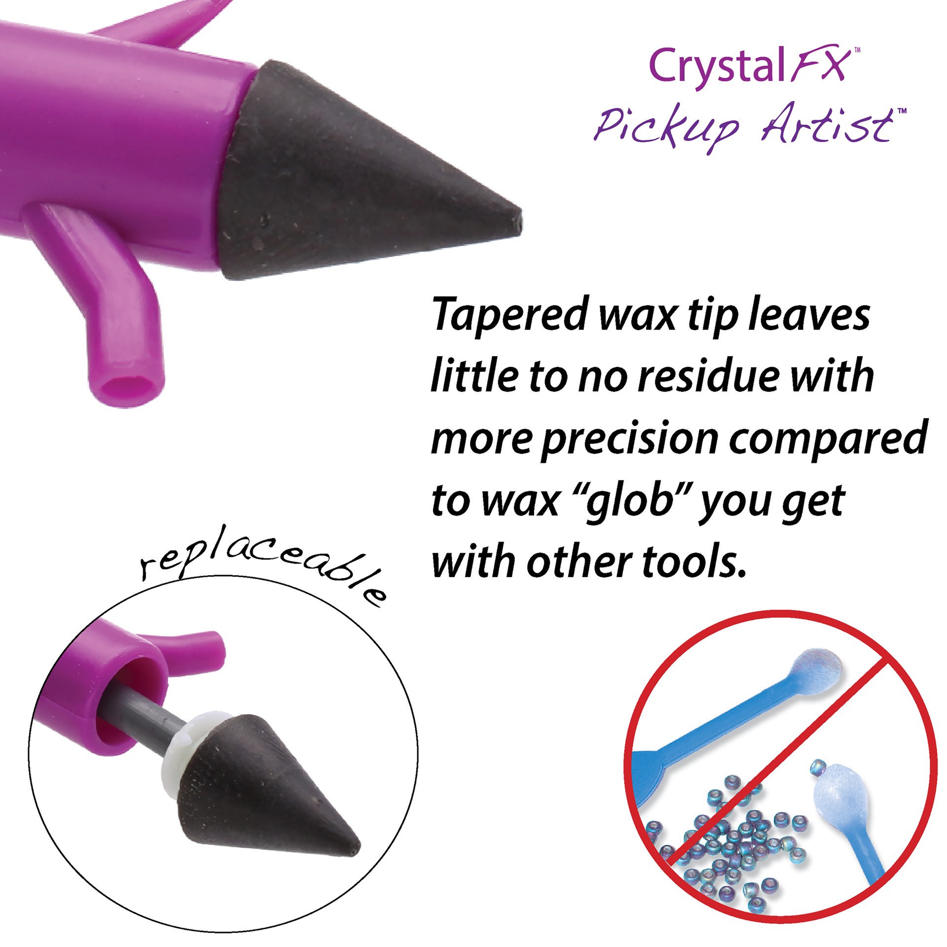 slide 7 of 7, The Beadsmith Crystal Fx Pickup Artist, 6.5 in