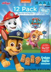 Kellogg's Paw Patrol Cinnamon Graham Snacks 12 ea