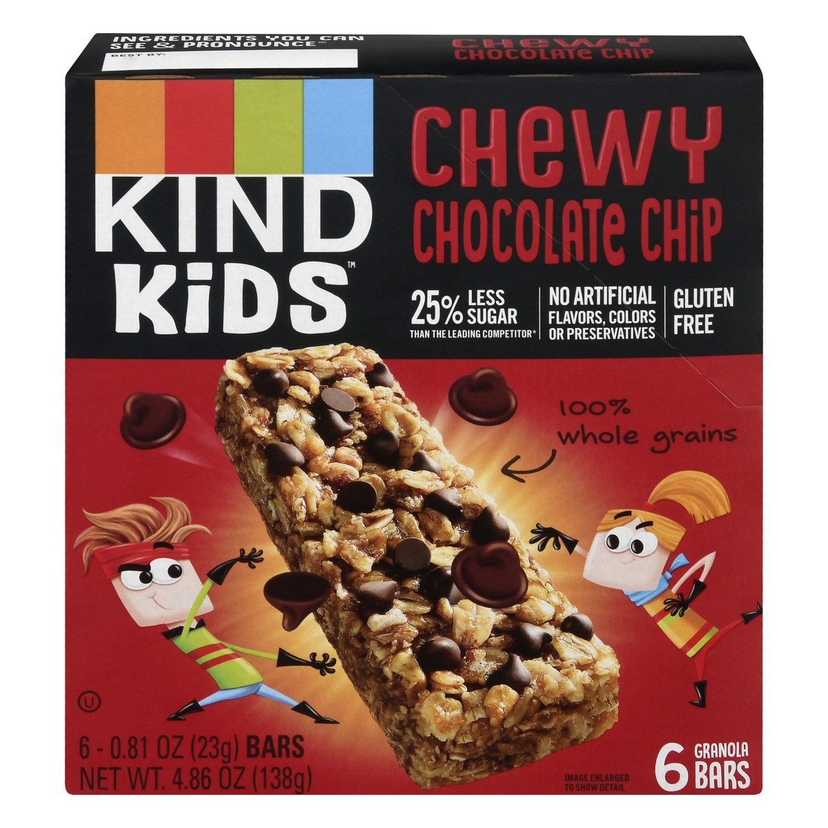 slide 1 of 12, Kind Bars Chocolate Chip Kid Snack Bars, 6 ct