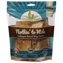 Fieldcrest Farms Nothin' to Hide Filip Chips Premium Beef Flavor Dog Chews 8 ea