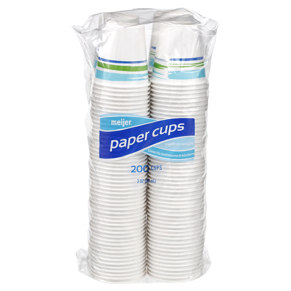 slide 1 of 1, Meijer Paper Bath Cups, 200 ct