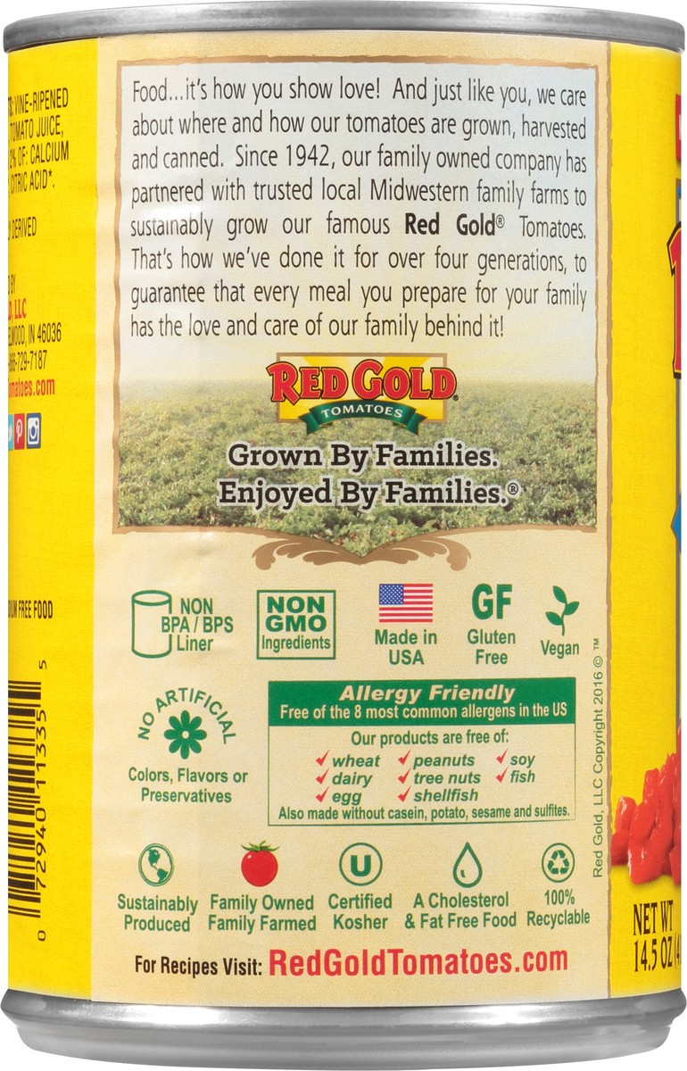 slide 6 of 6, Red Gold Diced Tomatoes Petitie, 14.5 oz