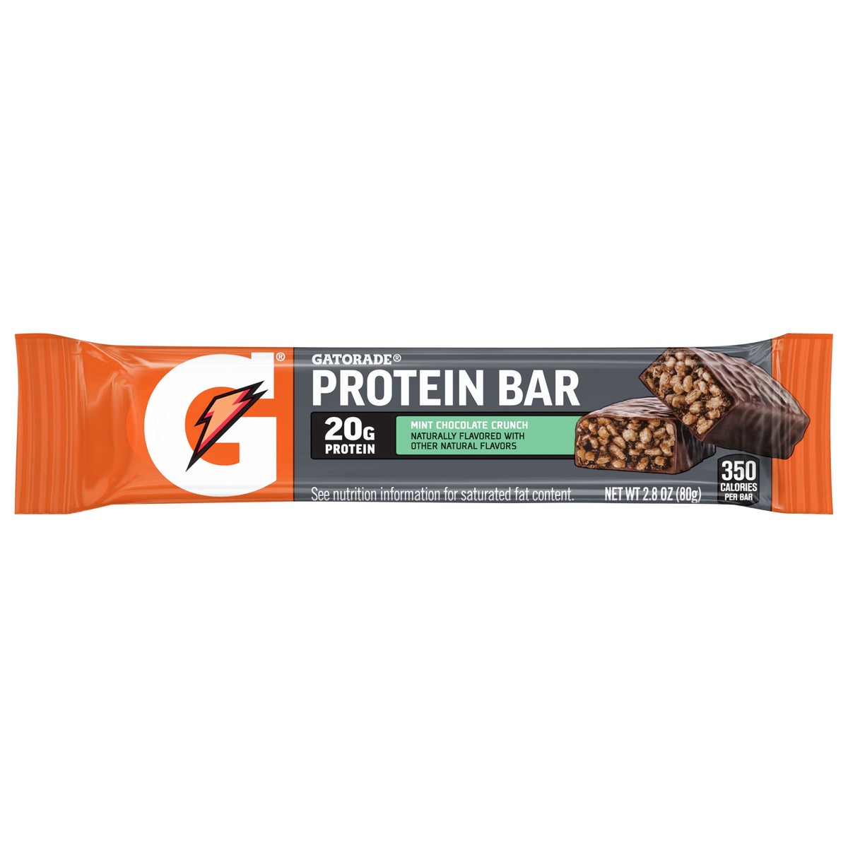 slide 1 of 8, Gatorade Protein Bar Mint Chocolate Crunch 2.8 Oz, 2.8 oz