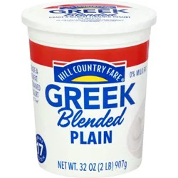 Hill Country Fare 17g Protein Blended Nonfat Greek Yogurt - Plain