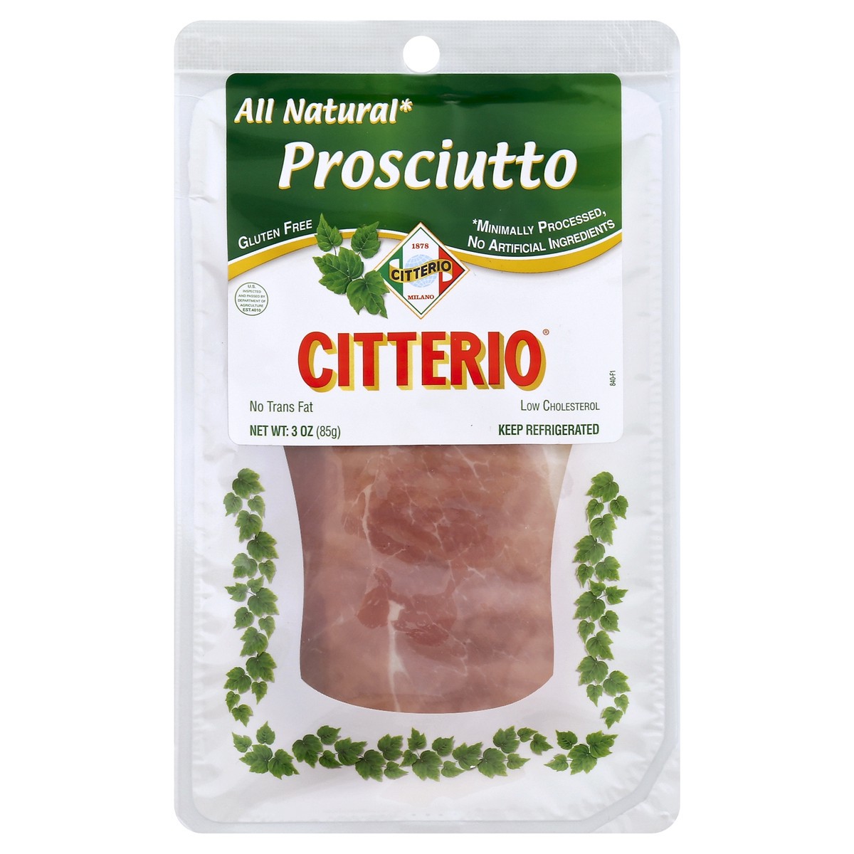 slide 3 of 4, Citterio Prosciutto 3 oz, 3 oz