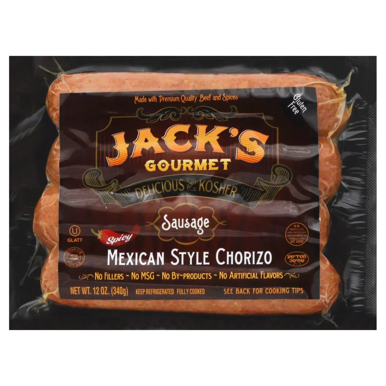 slide 1 of 5, Jack's Cured Bratwurst - 12 Oz, 12 oz