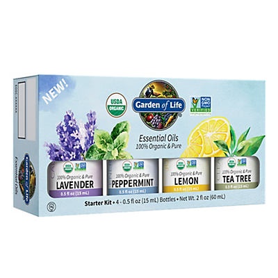 slide 1 of 1, Garden of Life Essential Oil Organic Starter Kit, 0.5 oz