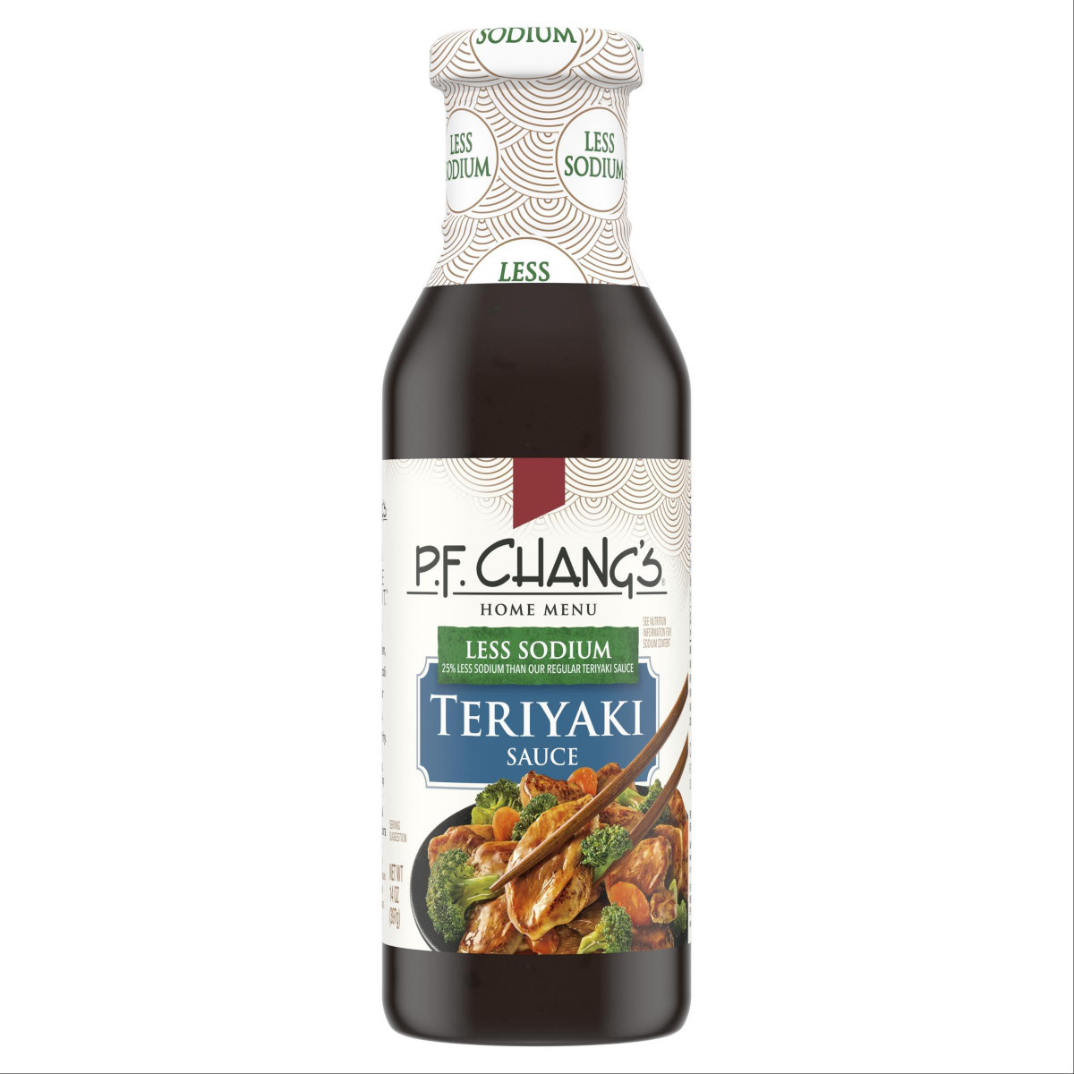 slide 1 of 5, P.F. Chang's Home Menu Less Sodium Teriyaki Sauce, 14 fl oz., 14 oz