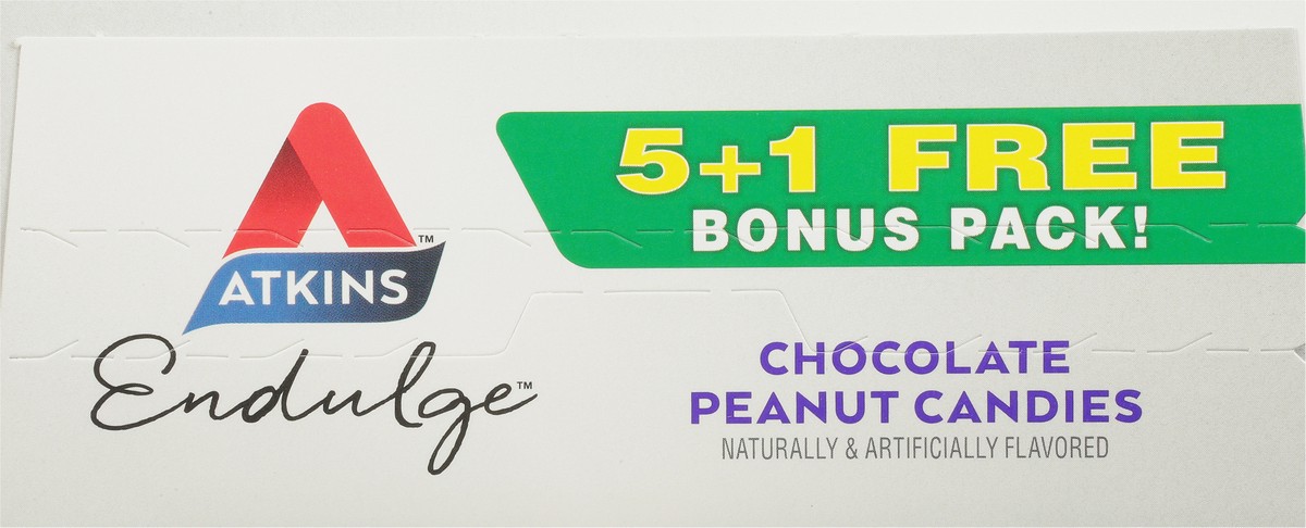 slide 7 of 13, Atkins Chocolate Peanut Candies, 6 ct