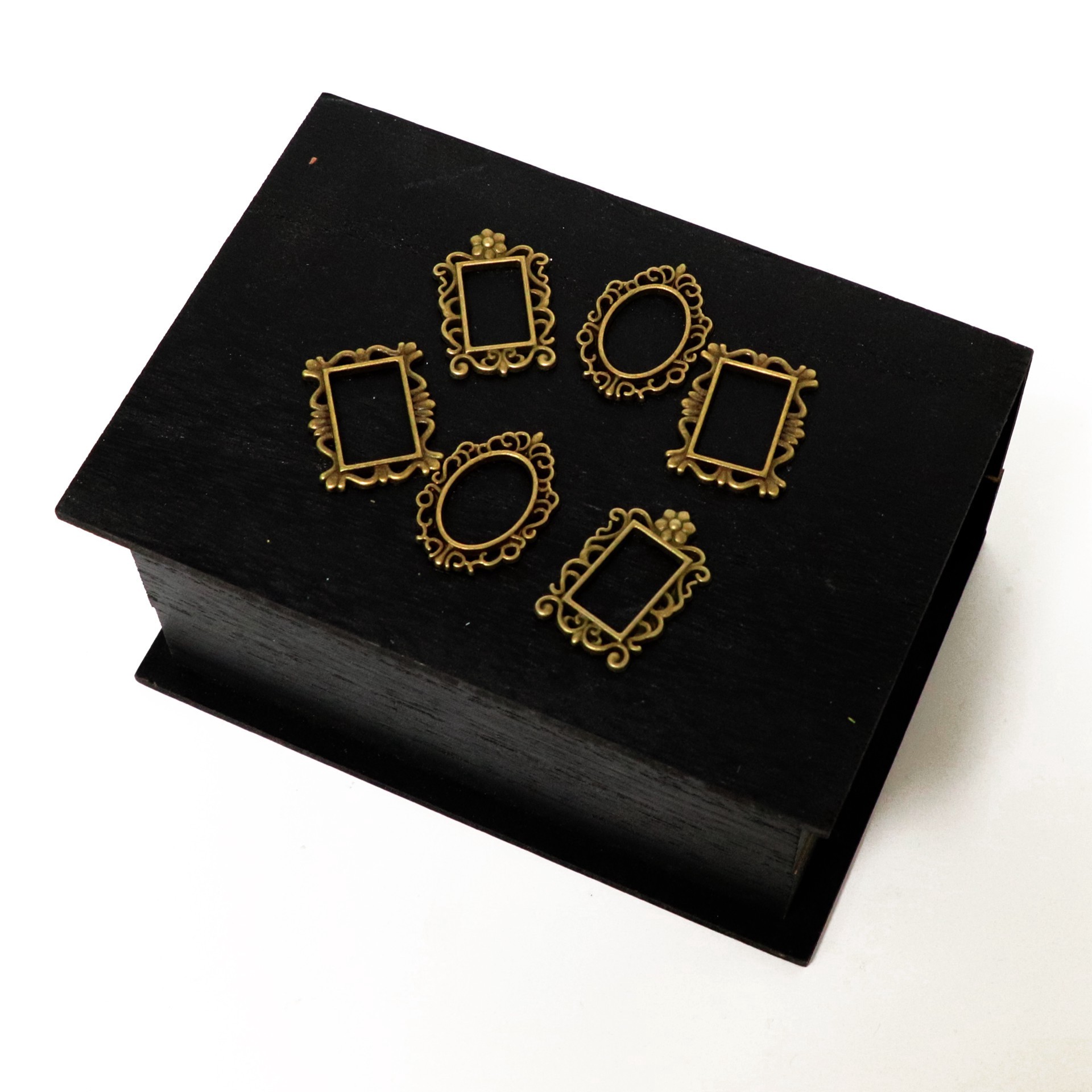 slide 3 of 4, Mini Gold Frame Embellishments By Recollections, 20mm x 25mm