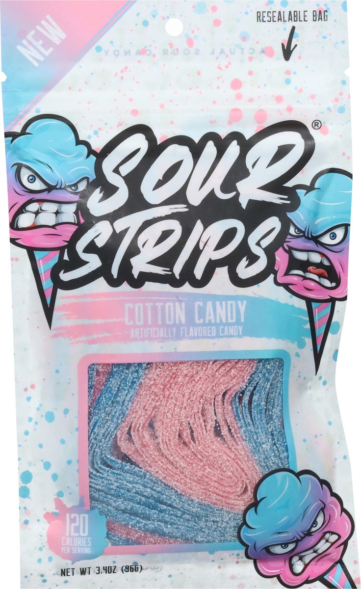 slide 12 of 12, Sour Strips Cotton Candy Candy - 3.4 oz, 3.4 oz