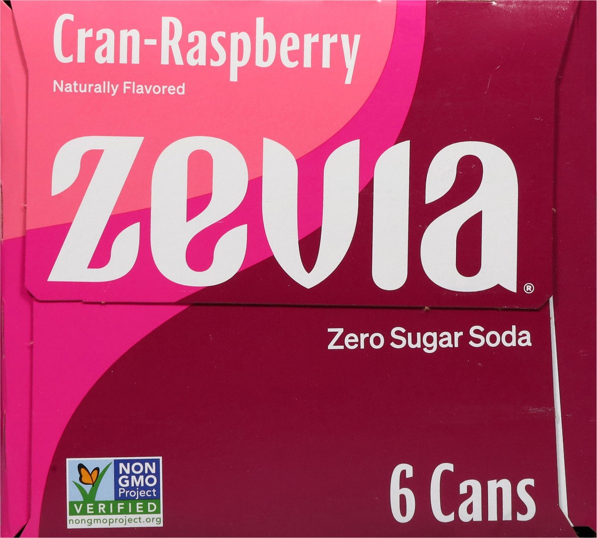 slide 5 of 13, Zevia Zero Sugar Cran-Raspberry Soda - 6 ct, 6 ct; 12 oz