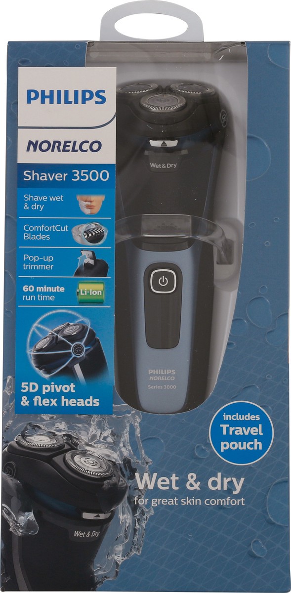 slide 1 of 9, Norelco Wet & Dry 3500 Shaver 1 ea, 1 ct