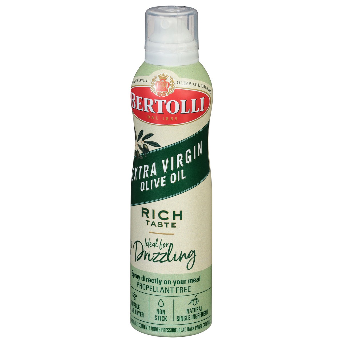 slide 6 of 13, Bertolli Spray Extra Virgin Olive Oil 4.9 fl oz, 4.90 fl oz