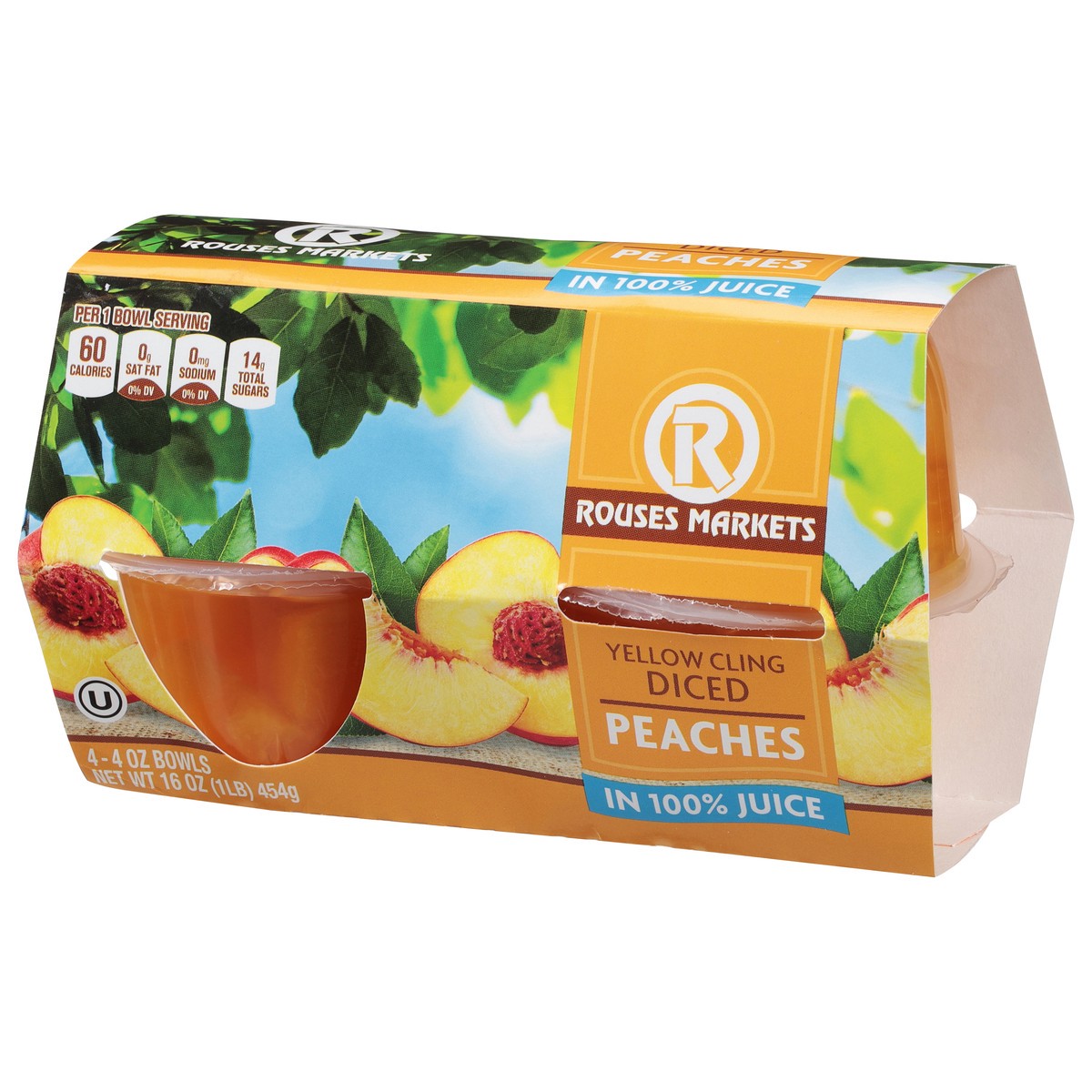 slide 5 of 11, Rouses Markets Rous Diced Peaches, 4 ct