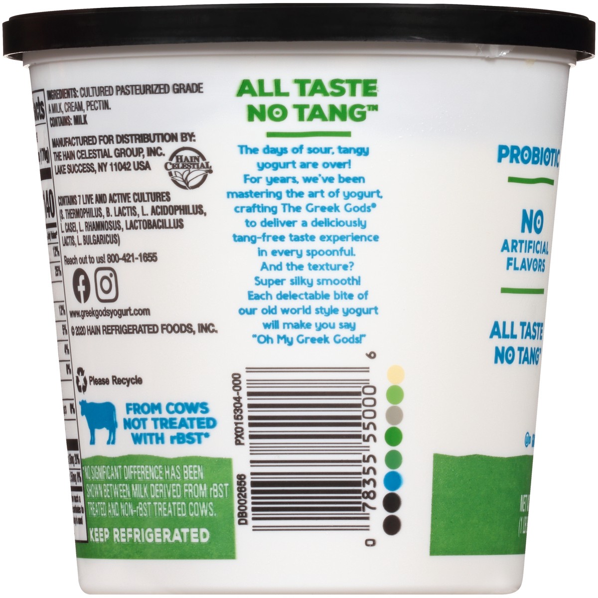 slide 7 of 7, The Greek Gods Plain Traditional Greek Style Yogurt 24 oz. Tub, 24 oz