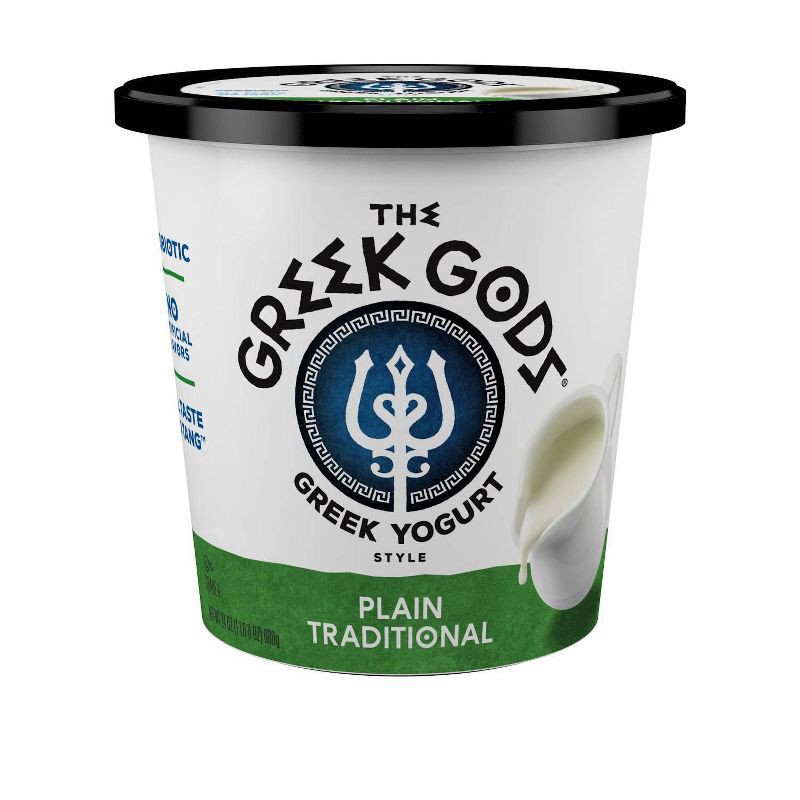 slide 1 of 7, The Greek Gods Plain Traditional Greek Style Yogurt 24 oz. Tub, 24 oz